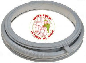 Goma.puerta, escotilla lavadora 8 kgs. Grupo Ulgor (Fagor, Edesa, Aspes) con iris