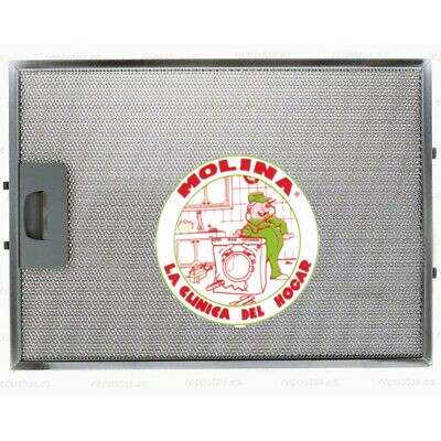 Filtro metálico campana extractora, Fagor, Aspes, Edesa, Elica, Frecan, Ariston, Etc. 26,8x30,5 cm. 1 unidad