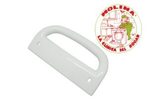Tirador puerta frigorífico Teka, Ardo, Smeg, blanco, distancia entre tornillos 14 cm.