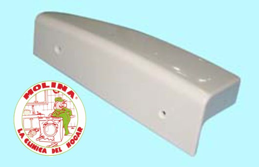 Tirador puerta Frigorífico New pol, Rommer,Ardo-Merloni, color blanco, distancia entre tornillos 14 cm.