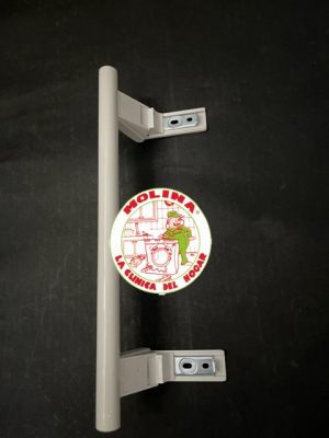 Tirador puerta frigorífico Liebherr, Miele, blanco, distancia entre tornillos 24,5 cm. articulado.
