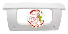 Tirador puerta frigorífico Teka, distancia entre tornillos 13 cm. color blanco.