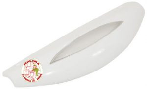 Tirador puerta Frigorífico, Whirlpool, Philips, Ignis, Bauckneth, blanco, distancia entre tornillos 17,50 cm.