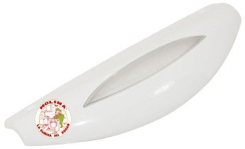 Tirador puerta Frigorífico, Whirlpool, Philips, Ignis, Bauckneth, blanco, distancia entre tornillos 17,50 cm.