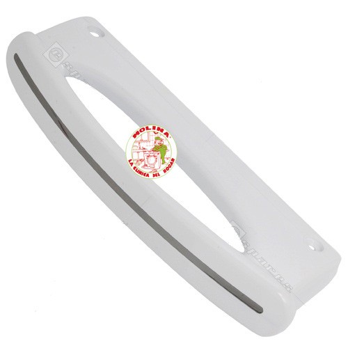 Tirador puerta Frigorífico, Whirlpool, Philips, Ignis, Bauckneth, blanco-raya plata.