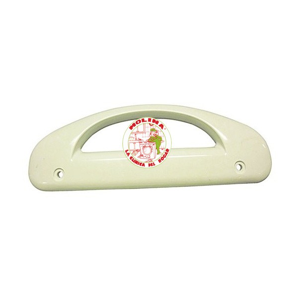 Tirador puerta Frigorífico New pol, Rommer, color blanco, distancia entre tornillos 14 cm.