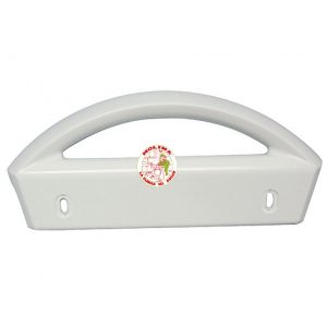 Tirador puerta frigorífico, Electrolux, Zanussi, Corberó), blanco, distancia entre tornillos 13,5 cm.