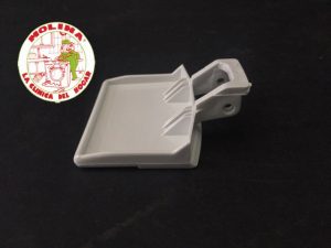 Maneta, Manilla, cierre puerta escotilla Lavadora, Electrolux, Zanussi, Corberó, Castor, Lg, blanca.