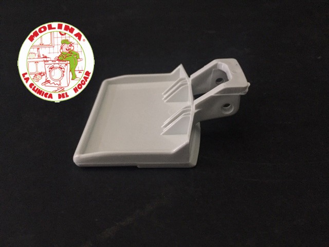 Maneta, Manilla, cierre puerta escotilla Lavadora, Electrolux, Zanussi, Corberó, Castor, Lg, blanca.