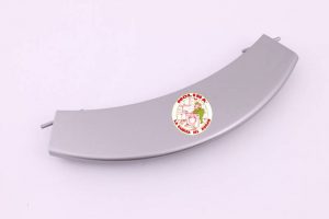 Maneta, Manilla, cierre puerta escotilla lavadora Grupo Bosch, Bosch, Balay, Neff, Siemens, color plata, 21x4,8 cm.