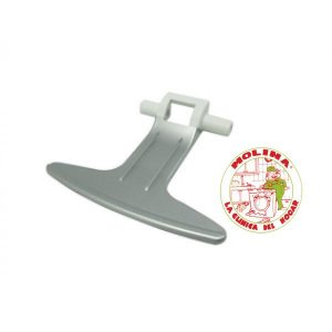 Maneta, Manilla, cierre puerta escotilla lavadora Gorenje, Color-plata.