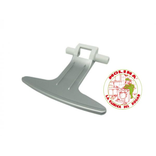 Maneta, Manilla, cierre puerta escotilla lavadora Gorenje, Color-plata.