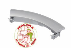 Maneta, Manilla, cierre puerta escotilla lavadora Grupo Bosch, Bosch, Balay, Neff, Siemens, Color-plata.