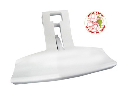Maneta, Manilla, cierre puerta escotilla Lavadora, Philips, Ignis, Whirlpool, Color-blanco.