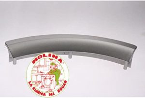 Maneta, Manilla, cierre puerta escotilla secadora Grupo Bosch, Bosch, Balay, Neff, Siemens, Color-plata, 22,5x4,5 cm.