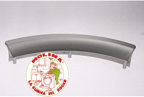 Maneta, Manilla, cierre puerta escotilla secadora Grupo Bosch, Bosch, Balay, Neff, Siemens, Color-plata, 22,5x4,5 cm.