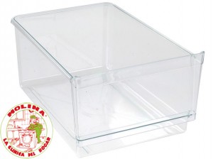 Cajón verdura frigorífico Liebherr, 24,5x37x16,5 cm.