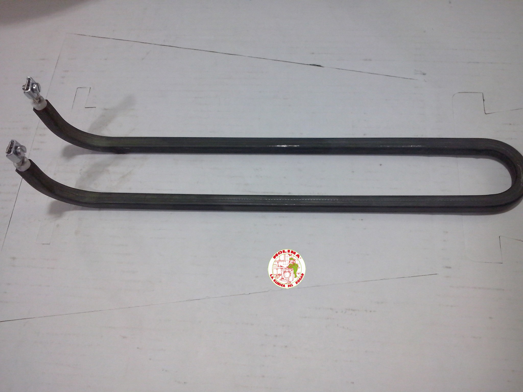 Resistencia, Calefactor, plancha de asados Repagas 1000w-220v, acodada.