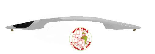 Tirador puerta horno Teka, color blanco.