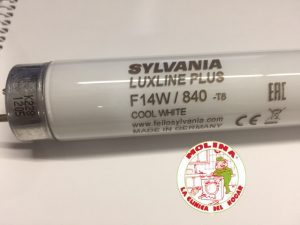Tubo fluorescente, F14W/33-640, Largura 36 cm.diam.26 mm.