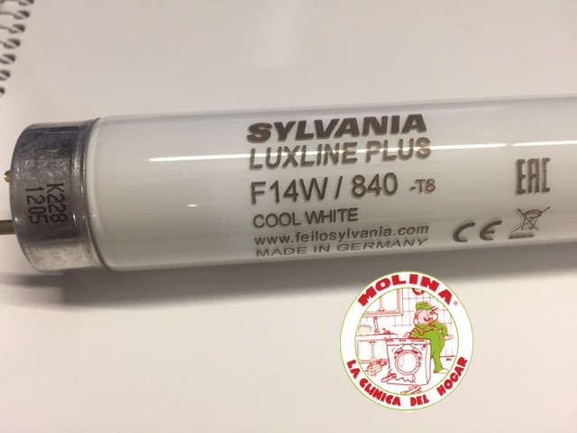 Tubo fluorescente, F14W/33-640, Largura 36 cm.diam.26 mm.