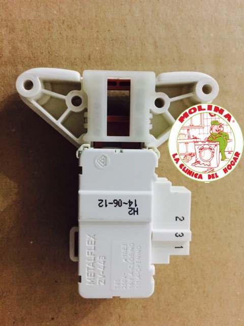 Interruptor, cierre retardado, puerta escotilla, lavadora, New pol, Taurus, Sauber, Domar.