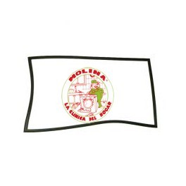Burlete Magnetico, goma puerta frigorífico Zanussi, Corberó, Aeg, 57x67,5cm., presión medio negro.