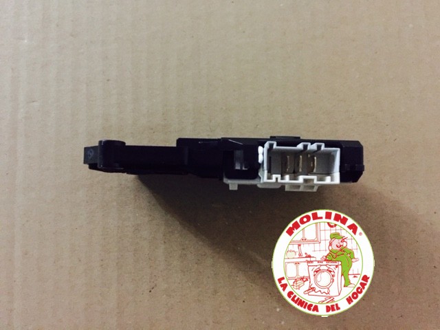 Interruptor, cierre retardado, puerta escotilla, lavadora, Electrolux, Zanussi, Corberó, Aeg.