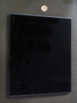 Cristal vitro inducción De Dietrich, 3 fuegos, 52x65cm.