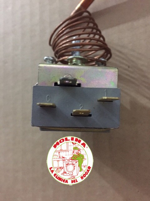 Termostato Regulable, Termo, Calentador, Acumulador, ETC, 16 Amp. 0 a 90º con bulbo.