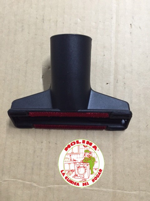 Cepillo pequeño rectangular aspirador, Boca de acoplamiento al tubo 32mm.