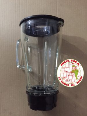 Jarra batidora de vaso Silvercrest de cristal.