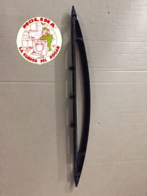 Tirador puerta horno Indesit, Forno, negro.