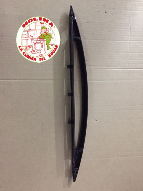 Tirador puerta horno Indesit, Forno, negro.