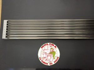 Rejilla decorativa horno, frigorífico, 60x12cm. inox.