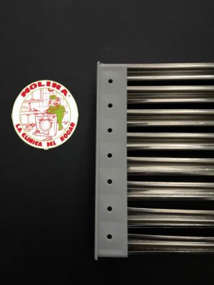 Rejilla decorativa horno, frigorífico, 60x12cm. inox.