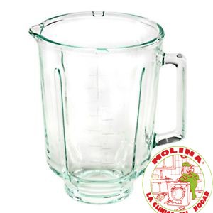 Jarra batidora de vaso Krups de cristal.