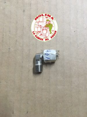 Racor bomba cafetera express metal 90º.