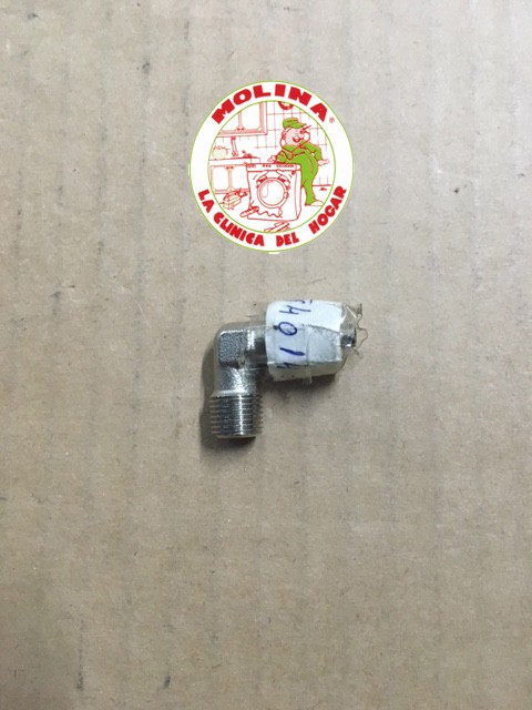 Racor bomba cafetera express metal 90º.