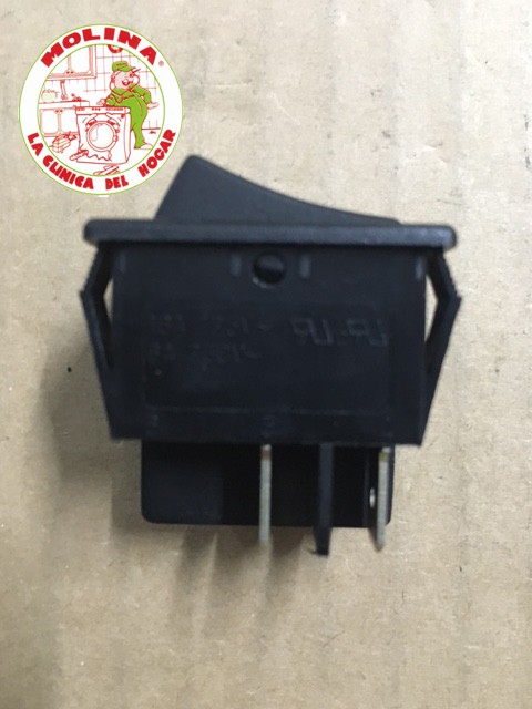 Interruptor pulsador incio marcha lavavajillas, etc, 20x28mm.