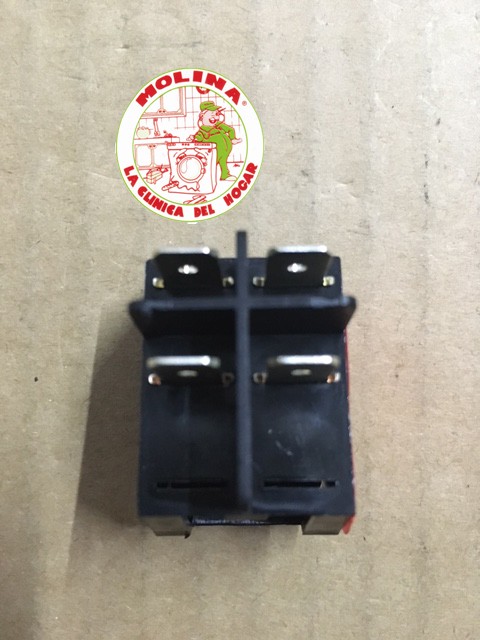 Interruptor pulsador incio marcha lavavajillas, etc, 20x28mm.