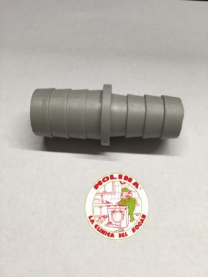 Racor empalme 2 tubos desagüe diam. 21-23mm.