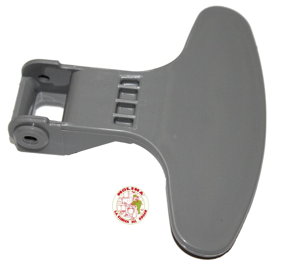 Maneta-cierre puerta escotilla lavadora Beko, gris.