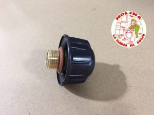Tapón válvula seguridad vaporetto, 1/2M.