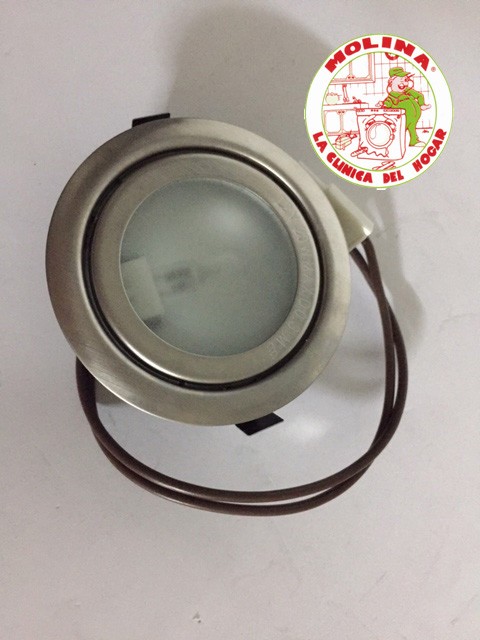 Foco luz campana extractora Pando, Teka, halógena 12v, 20w, plata.