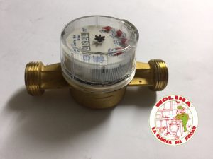 Contador agua 15 A/Fs220"C"925010 macho-macho 1"