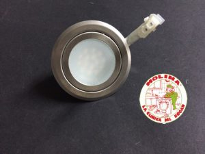Foco luz campana extractora Pando inox. led 12v, 1,5w, diam. 5,8 cm.