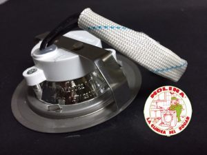 Foco luz campana extractora Pando inox. led 12v, 1,5w, diam. 5,8 cm.
