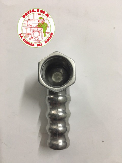 Pipa cocina toma gas, etc. 3/4H 90º, 18mm.