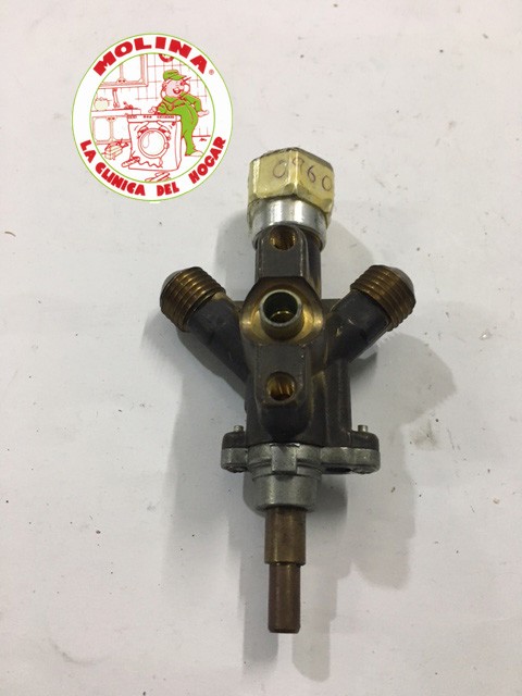 Grifo gas, cocina, horno, grill, con válvula magnética.